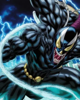 mavel comic book venom, symbiote, web swinging, open mouth, oversized mouth, long teeth and tongue, highly detailed, hyper-detailed, beautifully color-coded, insane details, intricate details, beautifully color graded, Cinematic, Color Grading, Editorial Photography, Depth of Field, DOF, Tilt Blur, White Balance, 32k, Super-Resolution, Megapixel, ProPhoto RGB, VR, Halfrear Lighting, Backlight, photorealistic rendering