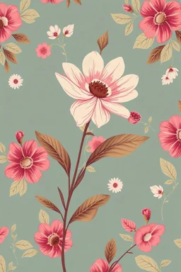 dame un estampado en patron de flores