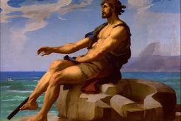 Man sitting by the sea by Andrea del Sarto