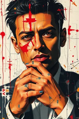 this isnt a game this is financial warfare style of basquiat x pollock