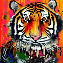 tiger by David Choe