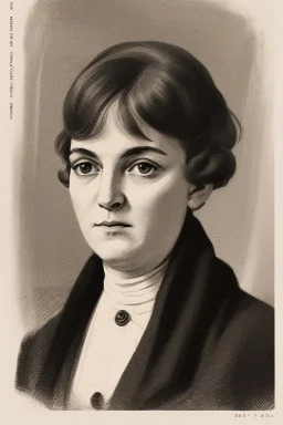 Make a portrait of a political figure in the early 190ss