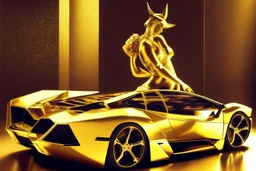 golden Lamborghini by Caravaggio