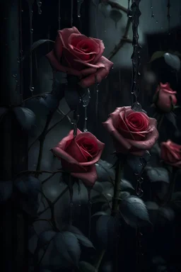 Imágen de unas rosas llorando de Cristian Castro