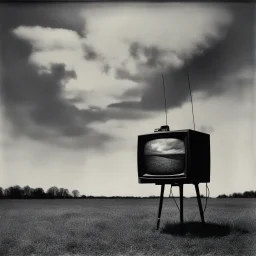 [art by William S. Burroughs] The sky was the color of television, tuned to a dead channel