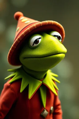 something like kermit make hime waer a hat