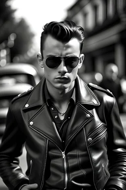 Leather man rockabilly
