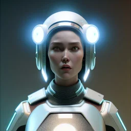 woman, rounded face, round helmet, retro futuristic, latex coat, soft color, highly detailed, art stations, concept art, smooth, unreal engine 5, god rays, ray tracing, RTX, lumen lighting, ultra detail, volumetric lighting, 3d, finely drawn, high definition, high resolution.