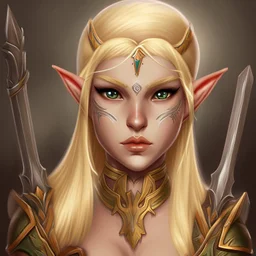 blonde elf warrior