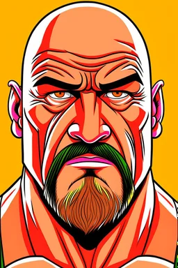 Bill Goldberg American professional wrestler catoon 2d