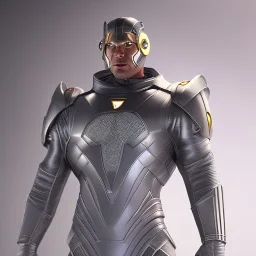 Cosmic super hero, gray costume,8k HD image,