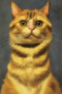 Portrait of a cat by Van Gogh