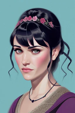 portrait of gwen from bbc merlin