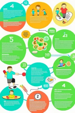 make a picture of how people would benefit from eating more healthily and exercising