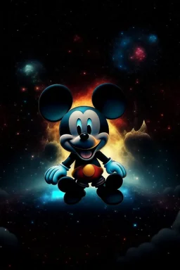 Mickey Mouse in the middle of a supernova