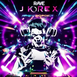 poster for rave project amv overload presents dj klorex