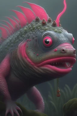 salmon creature , 3d 4k octane render, lifelike, photorealistic, artstation, illustration, smooth, sharp focus, ornate, intricate, complex, highly detailed, digital painting, smooth, art by tom bagshaw, akihiko yosh