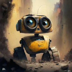 Wall-E , digital art, anime