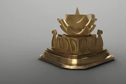 minimalistic trophy design for animation film festival