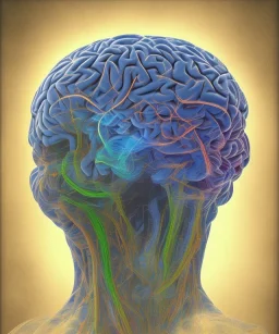 brain, neural network. high detailed. poster