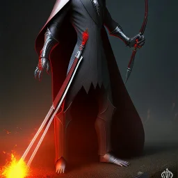 dark figure with scythe