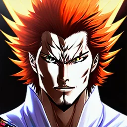 "Ichigo Kurosaki, Large Scale Head and Shoulders Portrait, 8K Resolution Portrait by Tite Kubo, Artstation, mangá style."