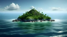 Picture of an isolated offshore island