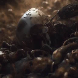 horror, infested, swarm, mechanical, robot, insects, bugs, cockroaches, flies, spiders, ticks, parasites screaming person, pain, decay