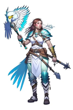 female aasimar barbarian dnd character