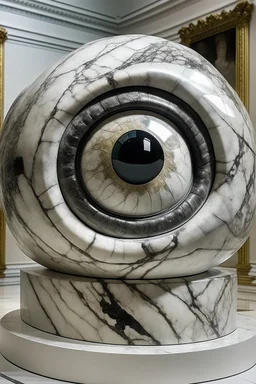 Granite and marble combined with the human eye full image