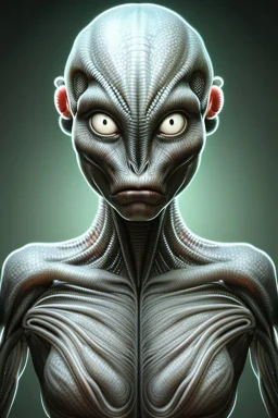 Alien half-animal half-human creature,intricate, realistic, digital art, meticulously detailed