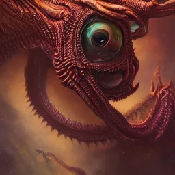 alien dragon , rich deep colors masterpiece, sMartin Wittfooth, Luigi Spano, Mandy Jurgens, Matrix, Close-up, Portrait, Photorealism, crumbles into pieces, Melancholie, Lumen Reflections, Photojournalism, , rich details, ultra-HD