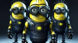 minions from despicable me as hackers like cyber punk