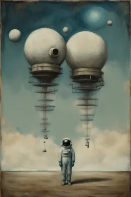 Cause you and I will be like a couple of cosmonauts Except with way more gravity than when we started off" minimalisric surreal space composition Modifiers: oil on canvas surreal Mixed Media mysterious Impressionism heavy brushstrokes Jamie Heiden Gayane Khachaturian arbitrary colour alteration dmt puff mild exorcism Squeak Carnwath Bif Inc.™