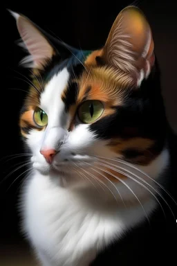 tricolor cat