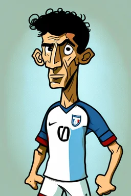 Anthony Modest French soccer player cartoon 2d