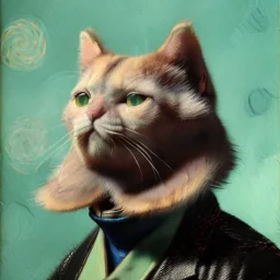 Kedi portresi van gogh