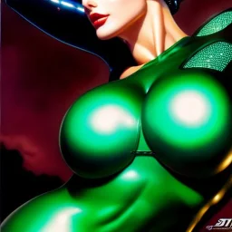 fullbody portrait 'beautiful sexy busty Catwoman',wearing skintight latex bikini,hyperrealistic skin,Hyperrealistic crystal clear Green eyes,painting by gaston bussiere, greg rutkowski, yoji shinkawa, yoshitaka amano, tsutomu nihei, donato giancola, tim hildebrandt, oil on canvas, cinematic composition,sharp image, extreme detail,((fit full head inside picture)),32k