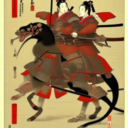 Samurai Ukiyo-e style