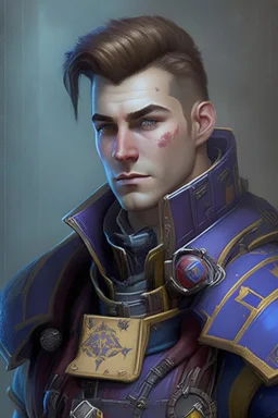 warhammer 40k rogue trader, young handsome male