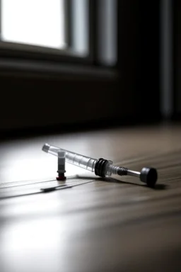 a Syringe on a table