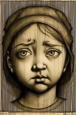 cry child draw by davinci