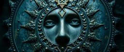 close up portrait of a voodoo double mirror soul gate oracle