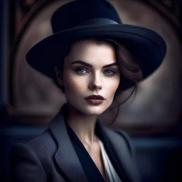 Woman portrait modern French beautiful elegant rich chic