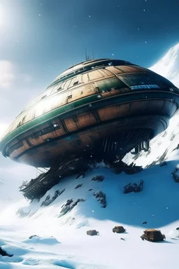 A UFO Ship crashed in The avalanche