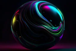 deep dark psychedelic sphere background