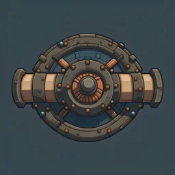 2d cannon, stylized, topdown view straight, screenshot