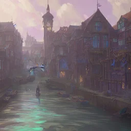 A school in a magical canal town for warlocks and witches