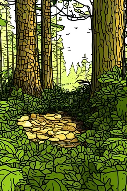 ilustrasi hutan