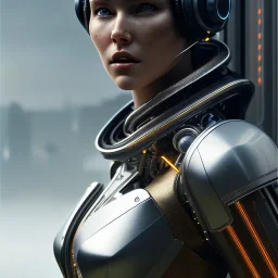 cyborg human size ,photorealistic, worn, concept art, highly detailed, cinematic, 4k, hyperrealism painting, beautiful face, design matte painting, vanishing point, digital render, digital painting, perfect ratio, intricate, cyberpunk, atompunk, post-apocalyptic, sf, intricate artwork masterpiece, ominous, matte painting movie poster, golden ratio, trending on cgsociety, intricate, epic, trending on artstation, by artgerm, h. r. giger and beksinski, highly detailed, vibrant, production cinematic